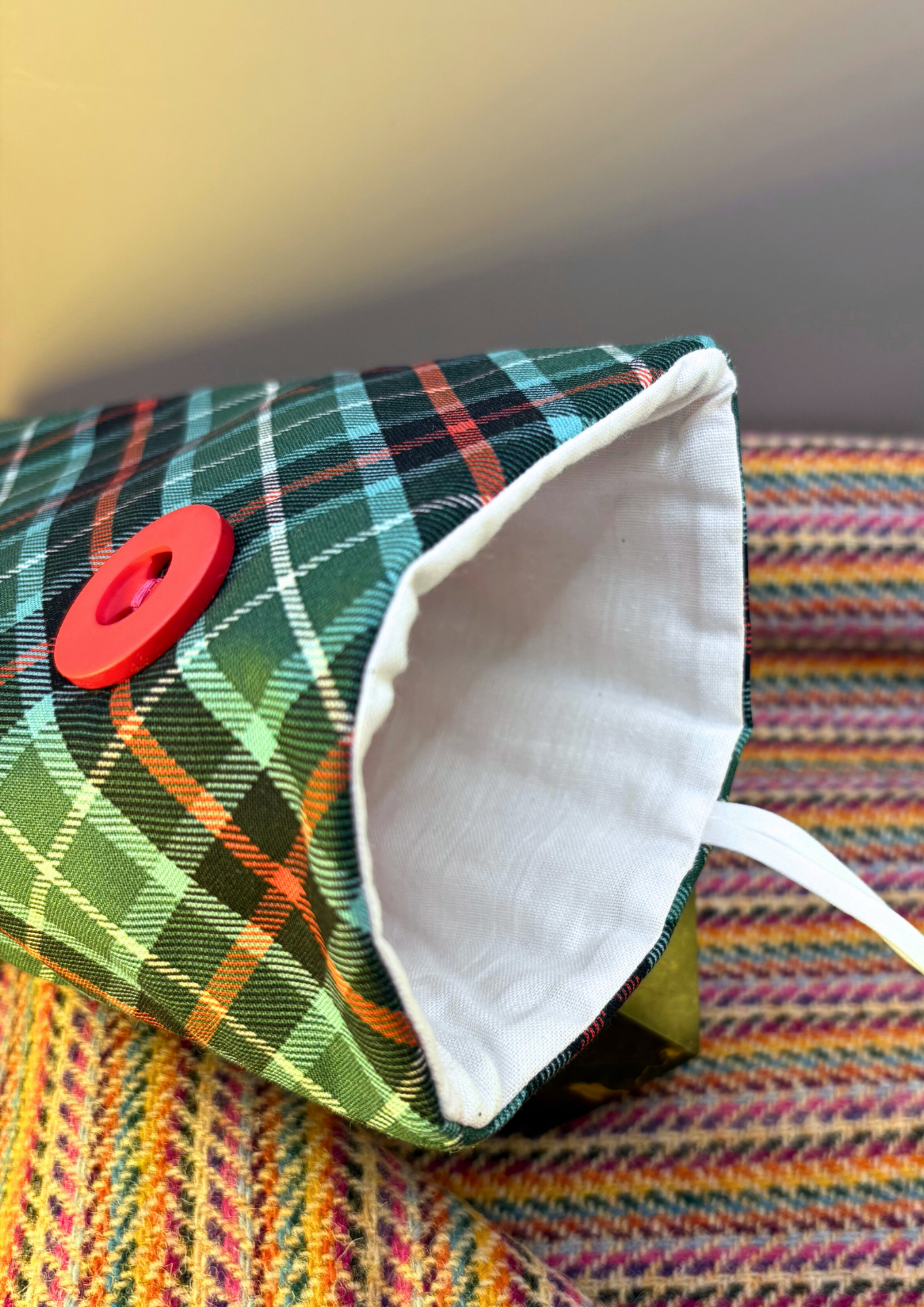 Plaid PJs Padded Soft E-Reader Sleeve