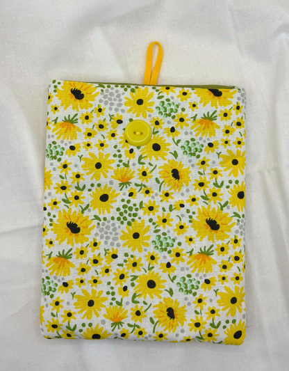 Golden Sunflowers Padded Soft E-Reader Sleeve