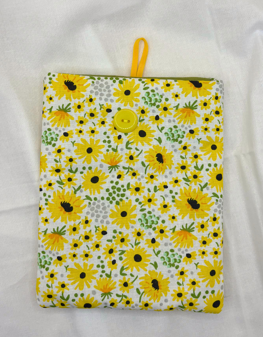 Golden Sunflowers Padded Soft E-Reader Sleeve
