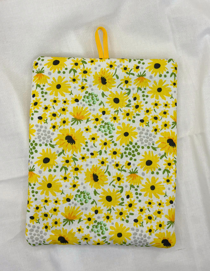 Golden Sunflowers Padded Soft E-Reader Sleeve
