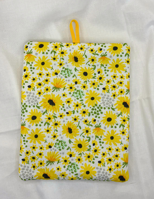 Golden Sunflowers Padded Soft E-Reader Sleeve