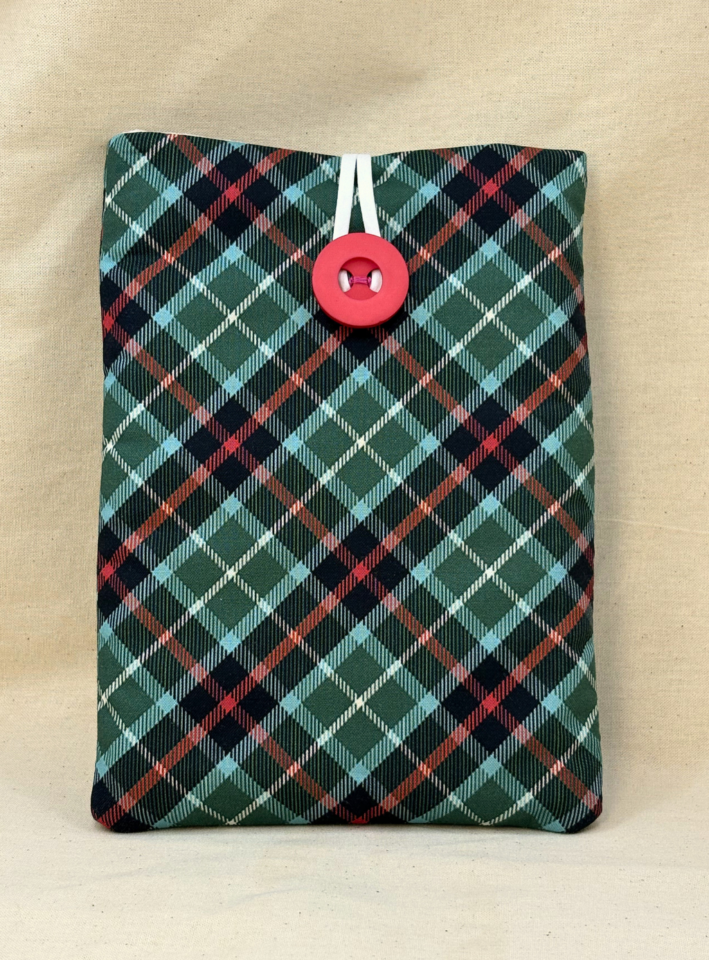 Plaid PJs Padded Soft E-Reader Sleeve