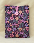 Plum Petals Padded Soft E-Reader Sleeve