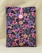 Plum Petals Padded Soft E-Reader Sleeve