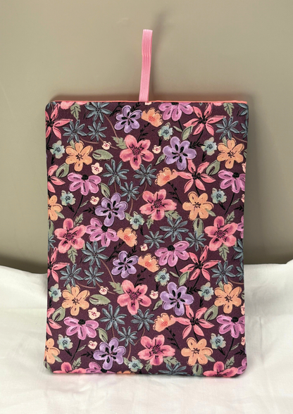 Plum Petals Padded Soft E-Reader Sleeve