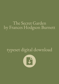Typeset PDF - The Secret Garden by Frances Hodgson Burnett