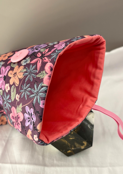 Plum Petals Padded Soft E-Reader Sleeve