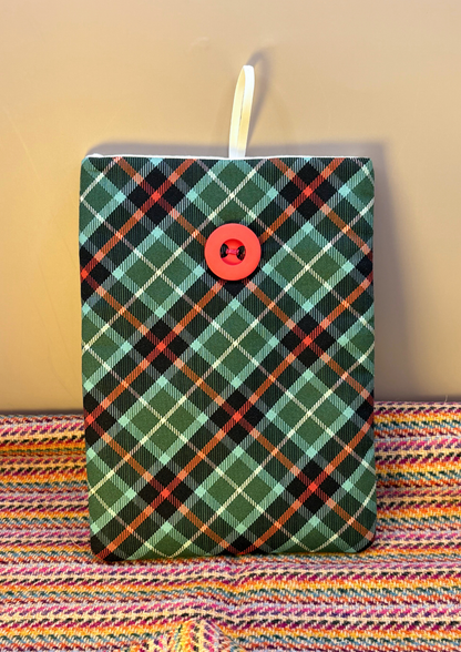 Plaid PJs Padded Soft E-Reader Sleeve