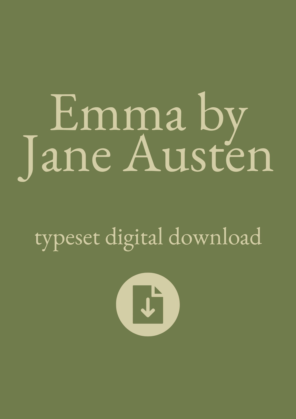 Typeset PDF - Emma by Jane Austen