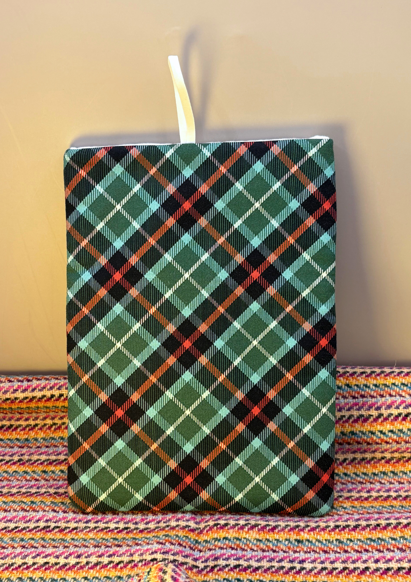 Plaid PJs Padded Soft E-Reader Sleeve