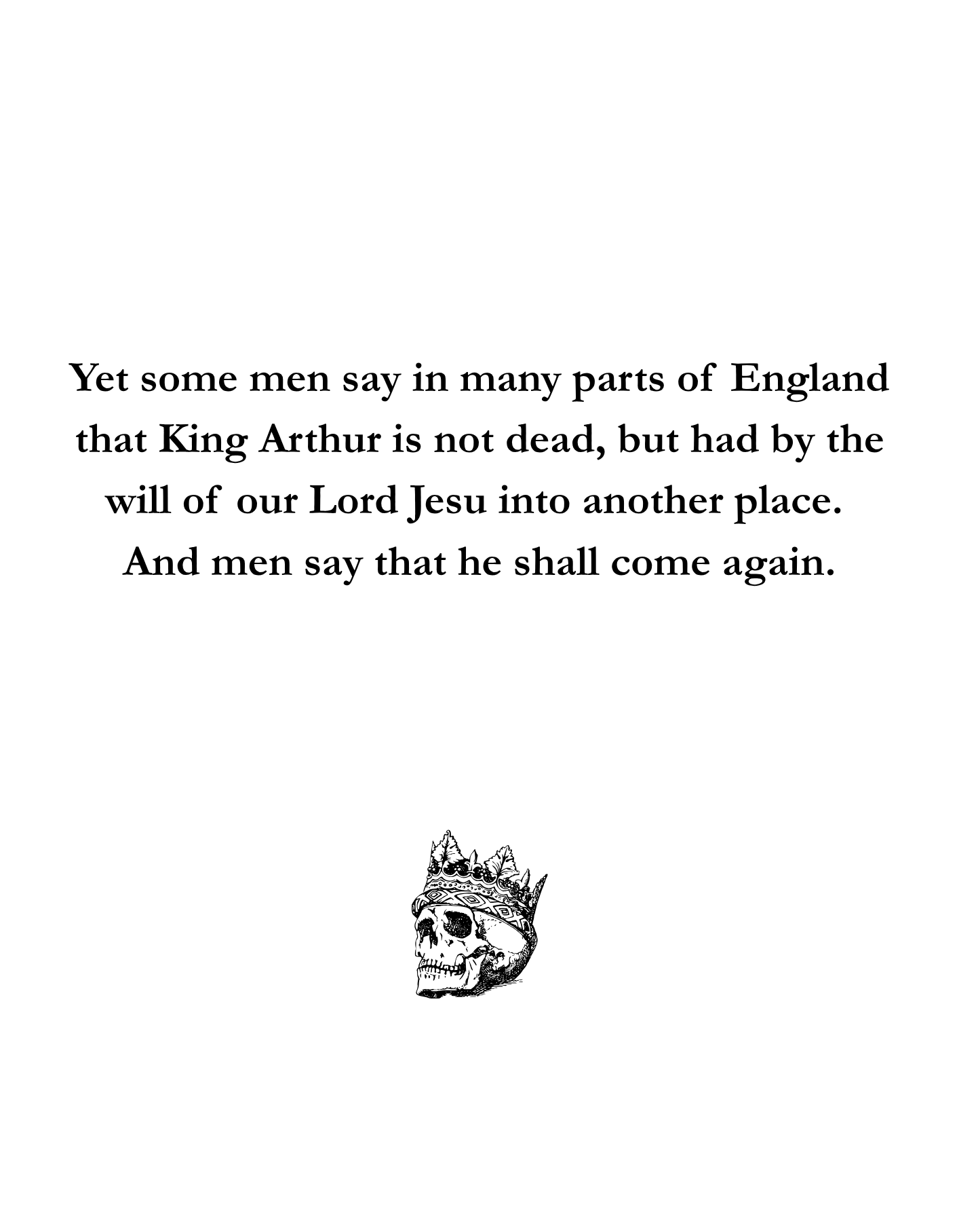 Typeset PDF - Le Morte d'Arthur (Two Volumes)