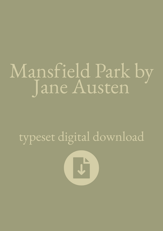 Typeset PDF - Mansfield Park by Jane Austen