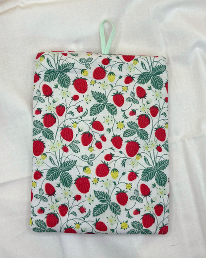 Wild Strawberries Padded Soft E-Reader Sleeve