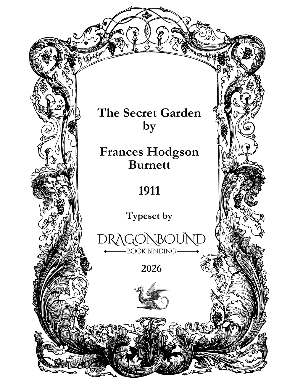 Typeset PDF - The Secret Garden by Frances Hodgson Burnett