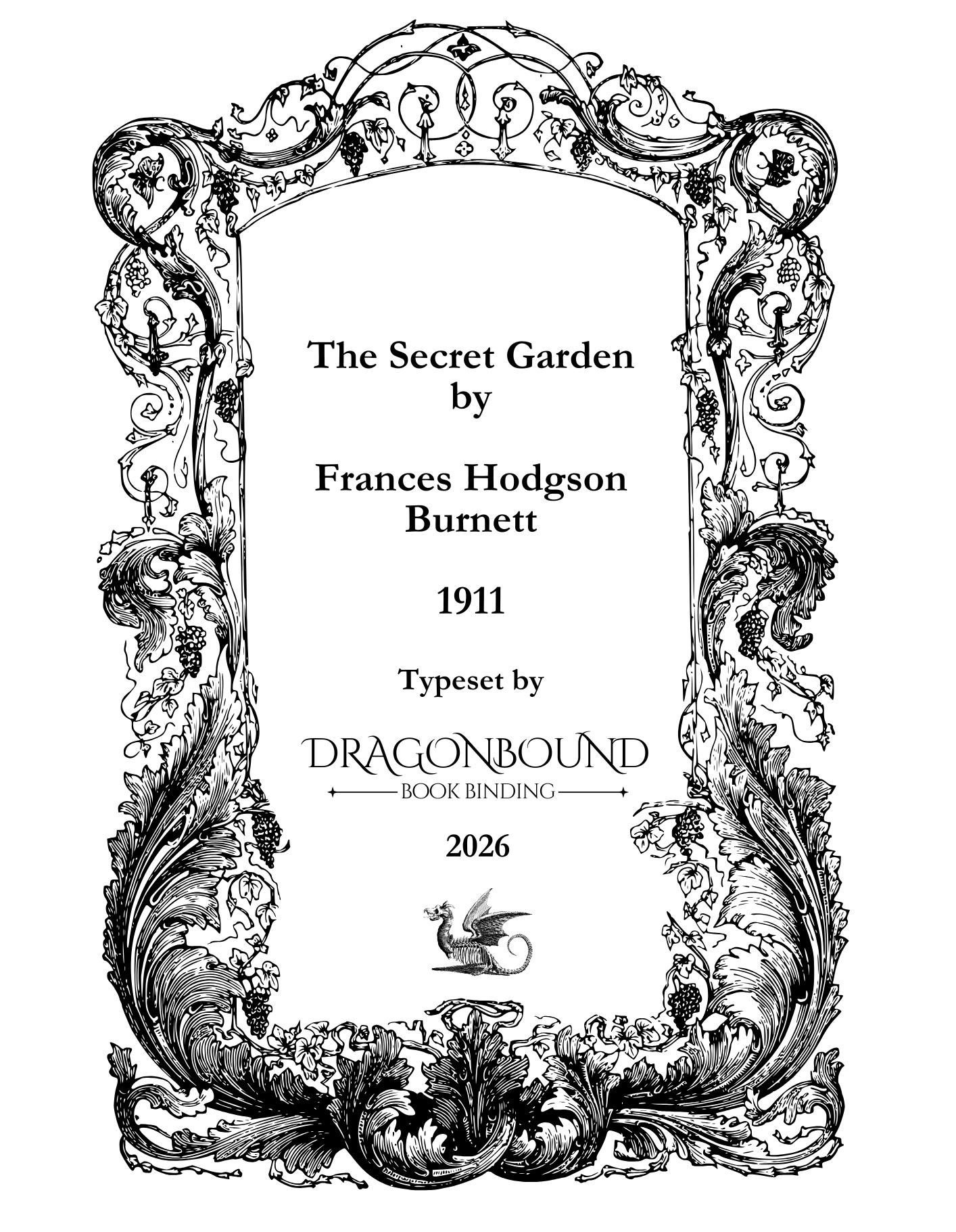 Typeset PDF - The Secret Garden by Frances Hodgson Burnett