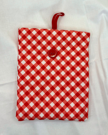 Hearth Check Padded Soft E-Reader Sleeve