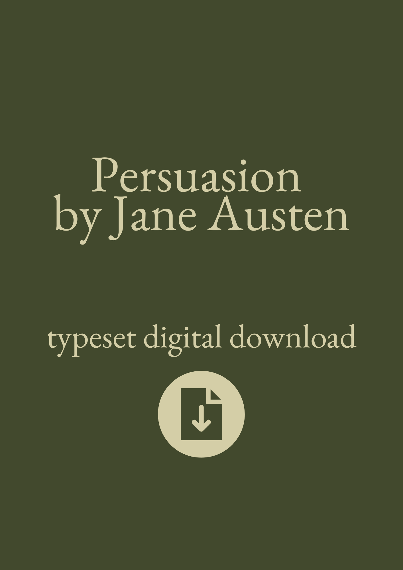 Typeset PDF - Persuasion by Jane Austen