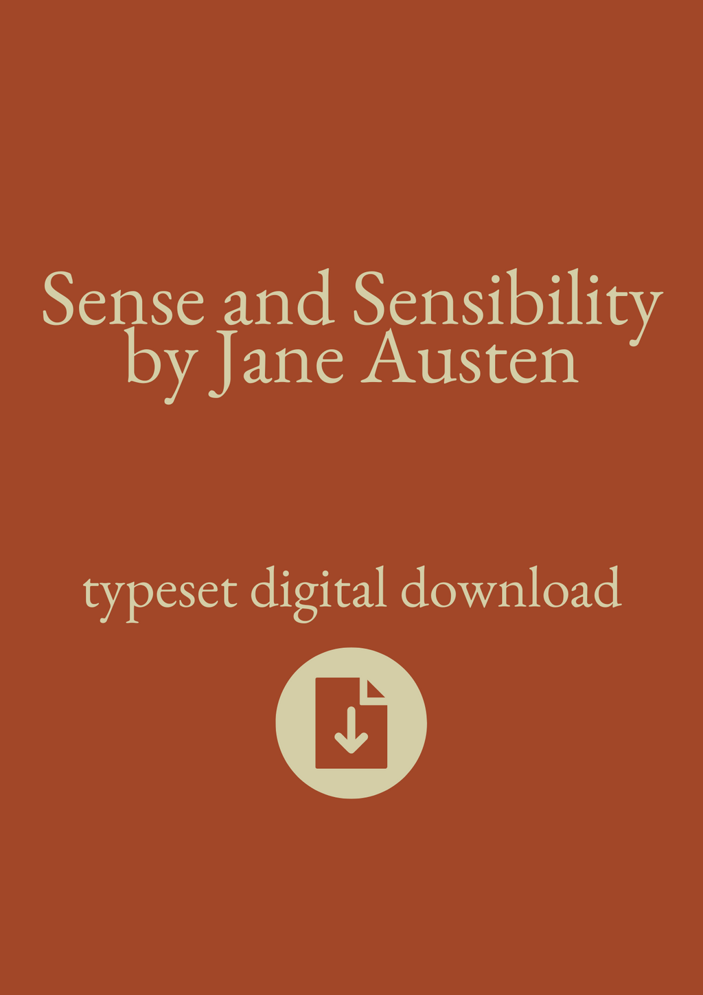Typeset PDF - Sense and Sensibility by Jane Austen