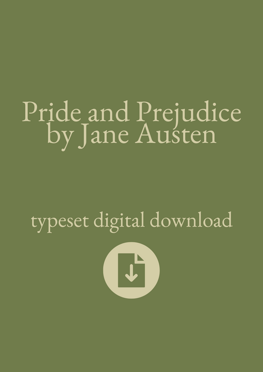 Typeset PDF - Pride and Prejudice by Jane Austen