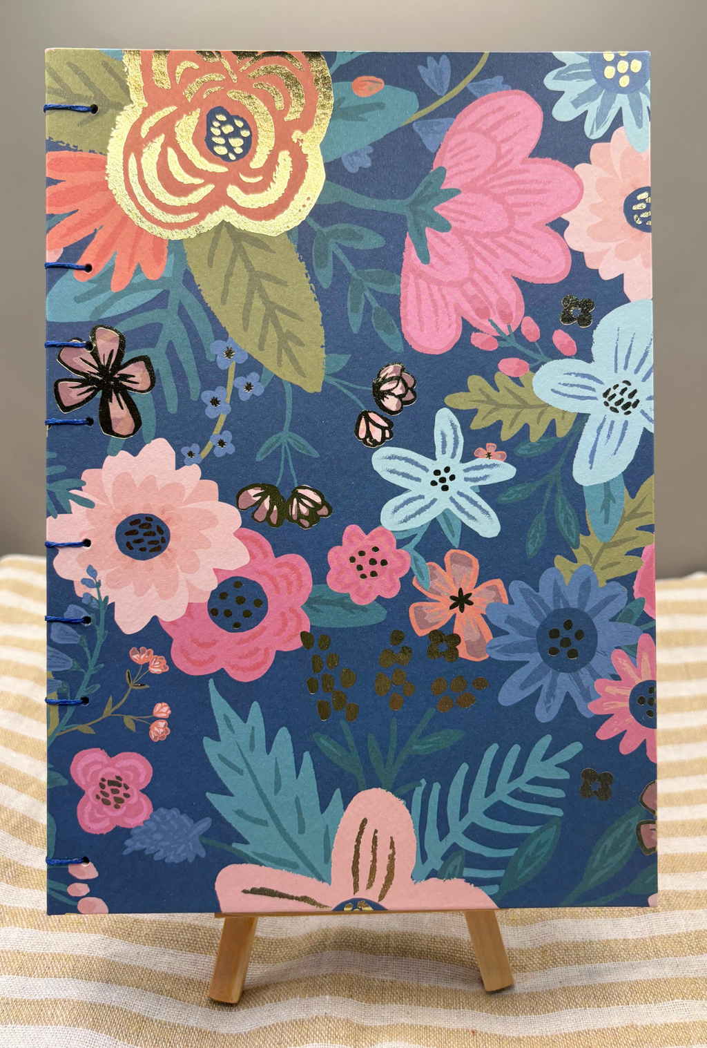Midnight Blooms Handbound Sketchbook