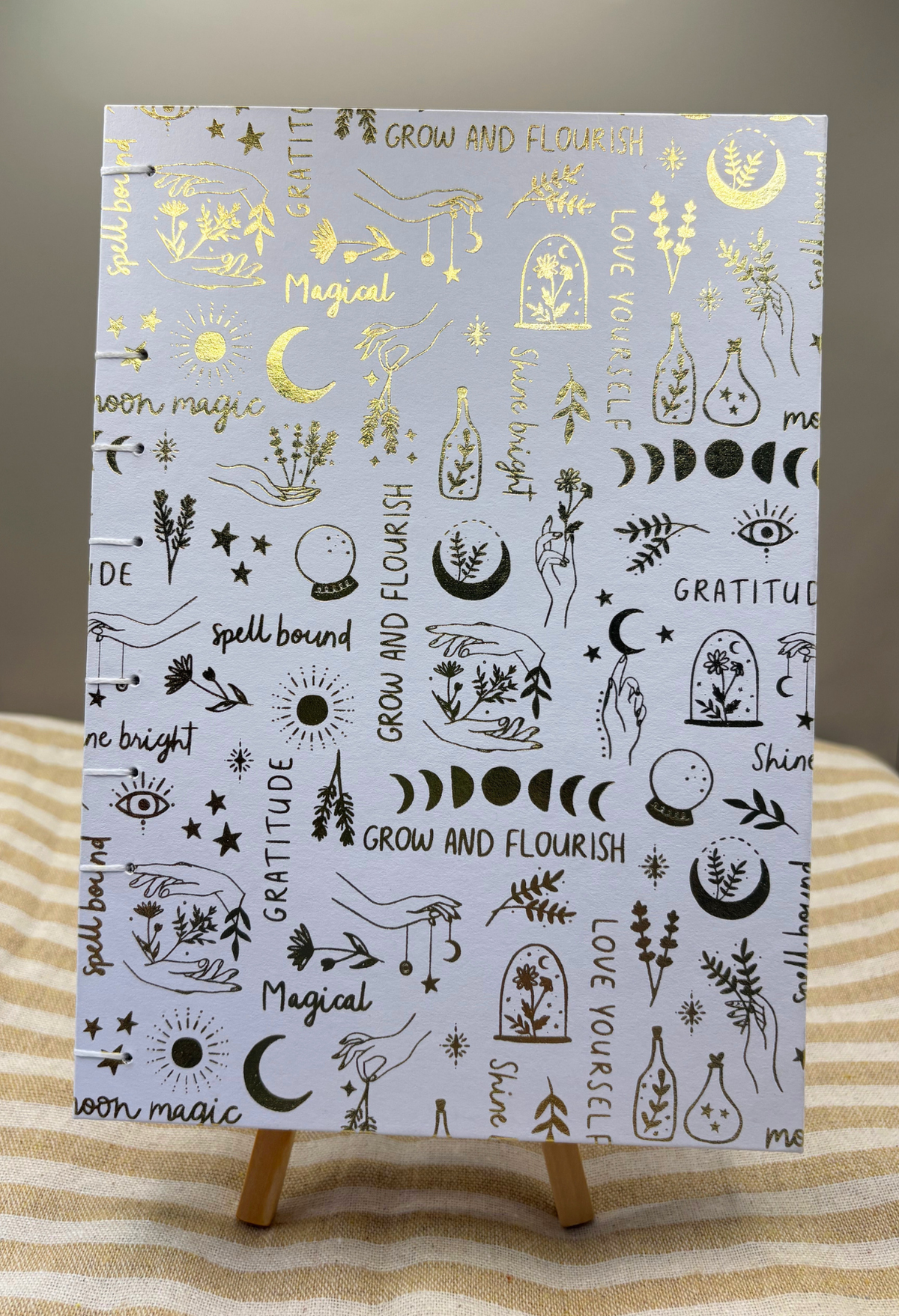 Golden Gratitude Handbound Sketchbook
