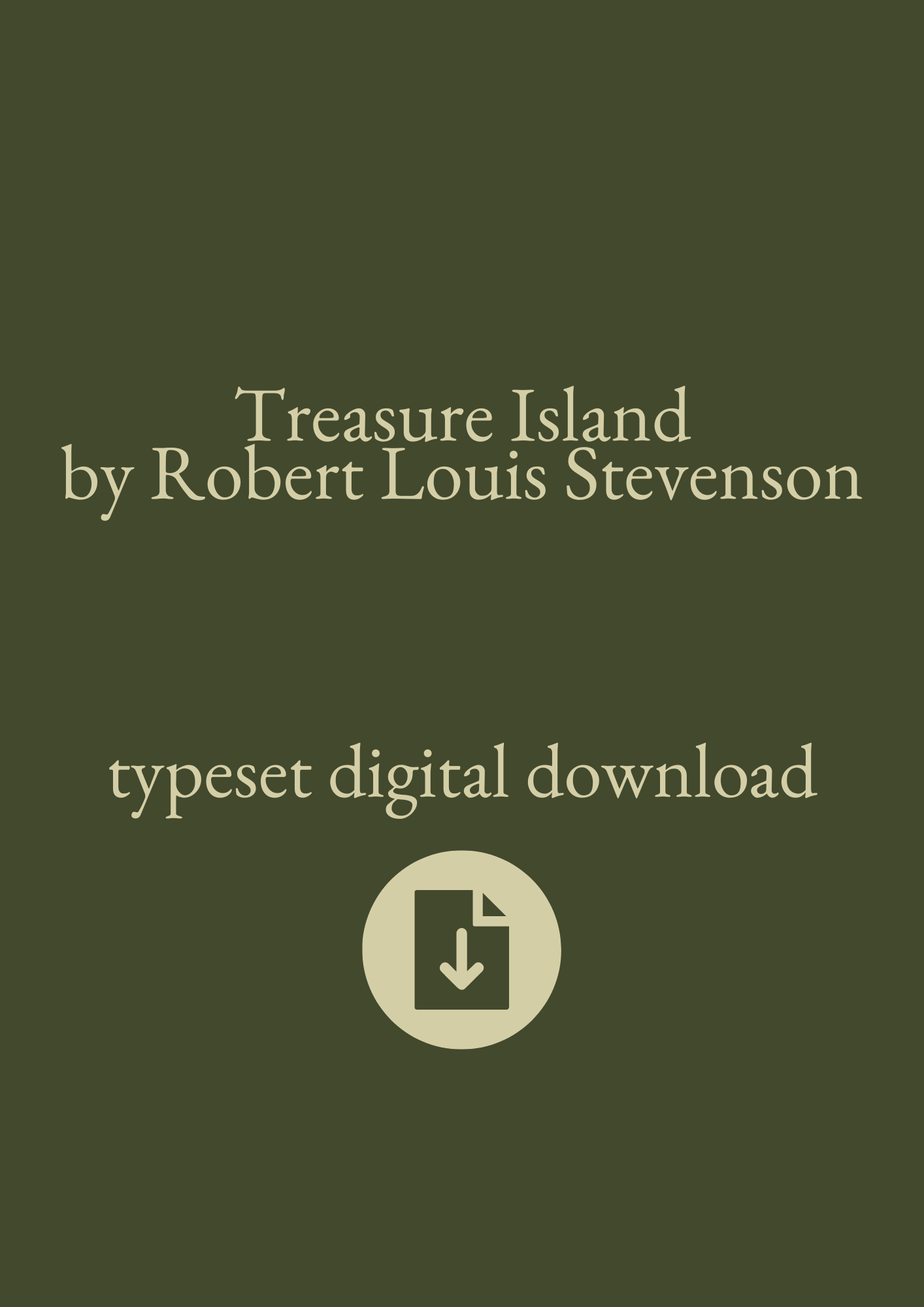 Typeset PDF - Treasure Island by Robert Louis Stevenson