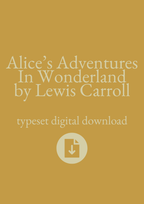 Typeset PDF - Alice's Adventures In Wonderland