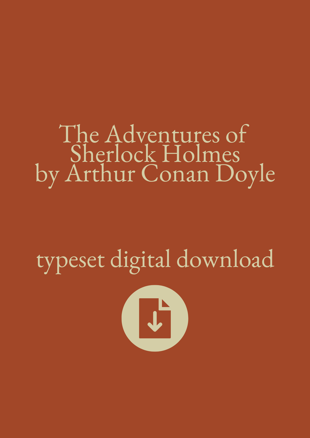 Typeset PDF - The Adventures of Sherlock Holmes by Arthur Conan Doyle