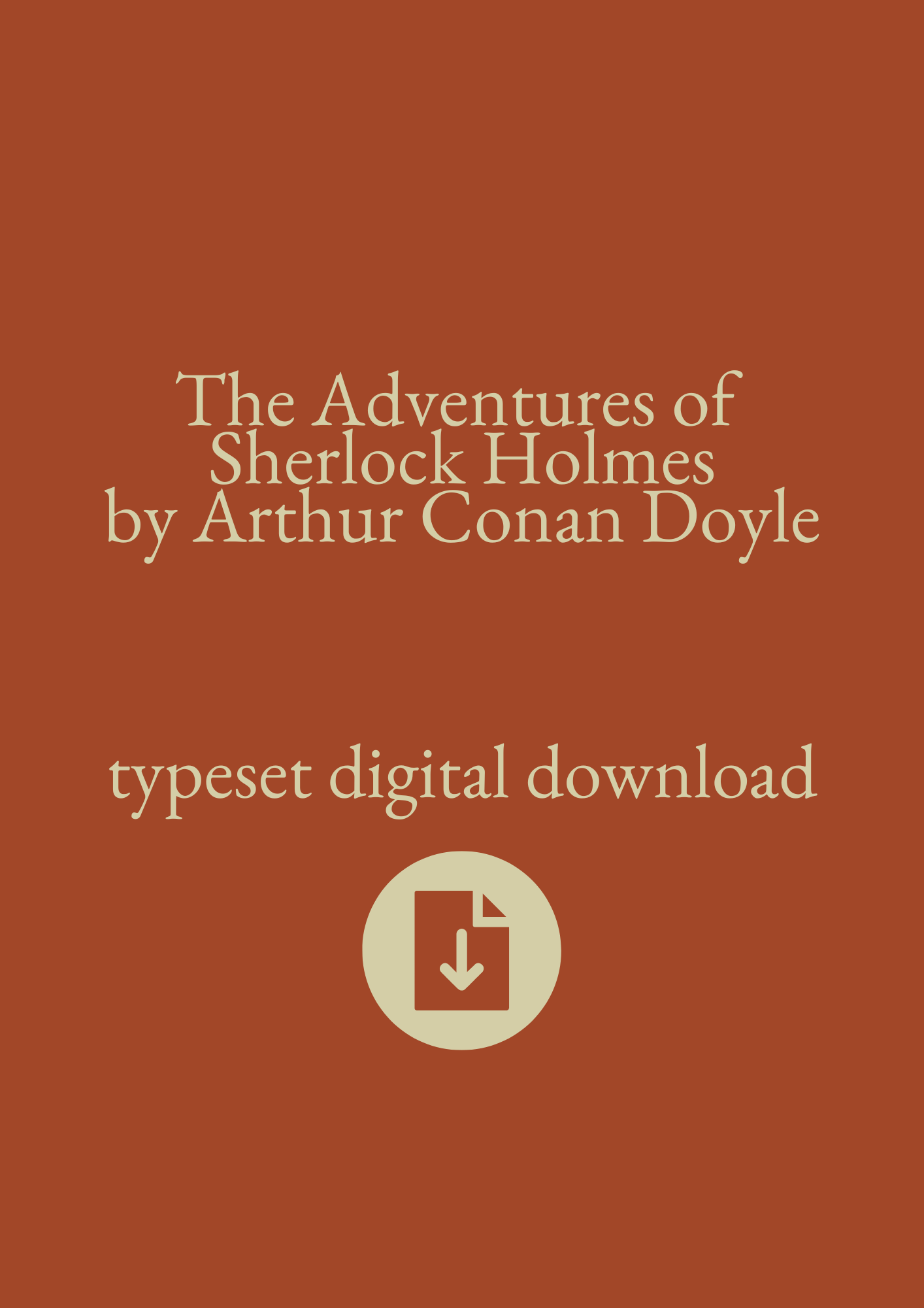 Typeset PDF - The Adventures of Sherlock Holmes by Arthur Conan Doyle