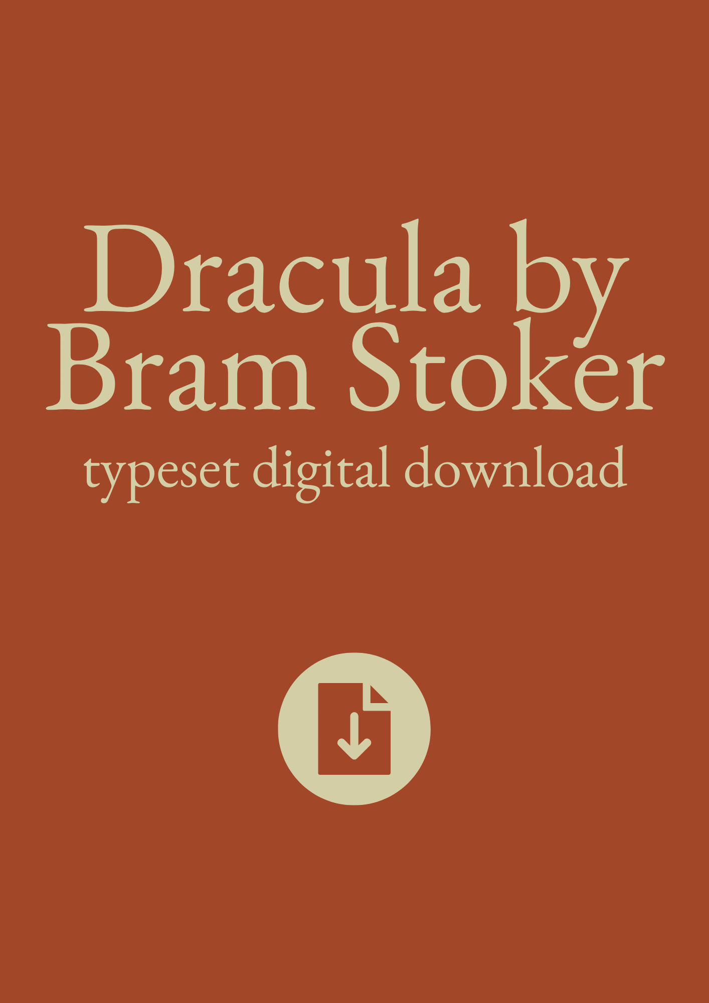 Typeset PDF - Dracula by Bram Stoker