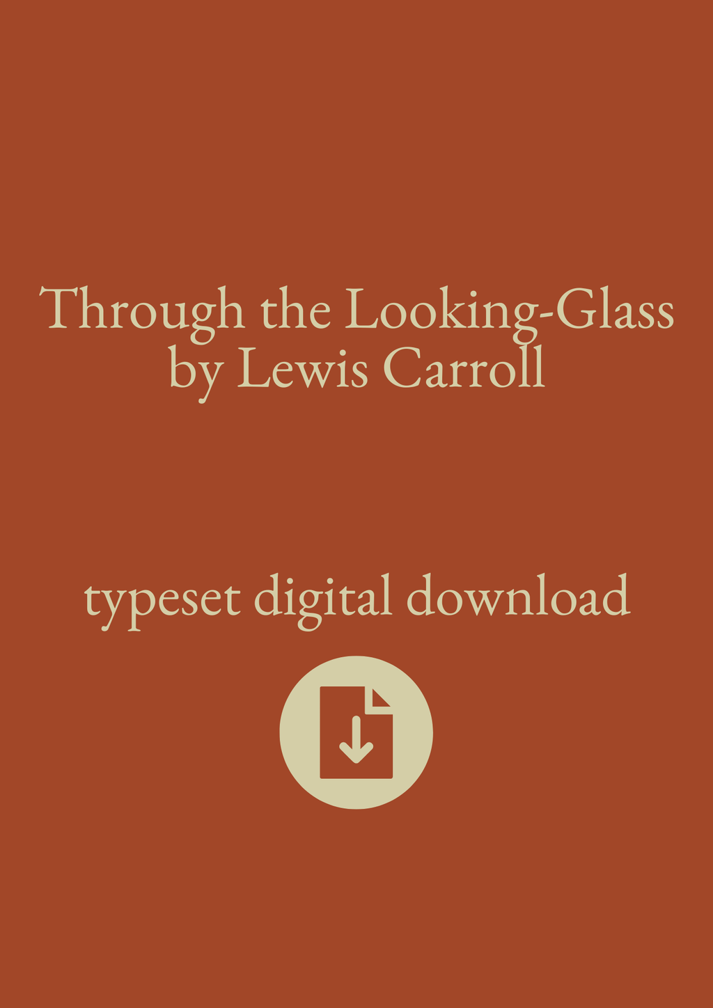 Typeset PDF - Through the Looking-Glass