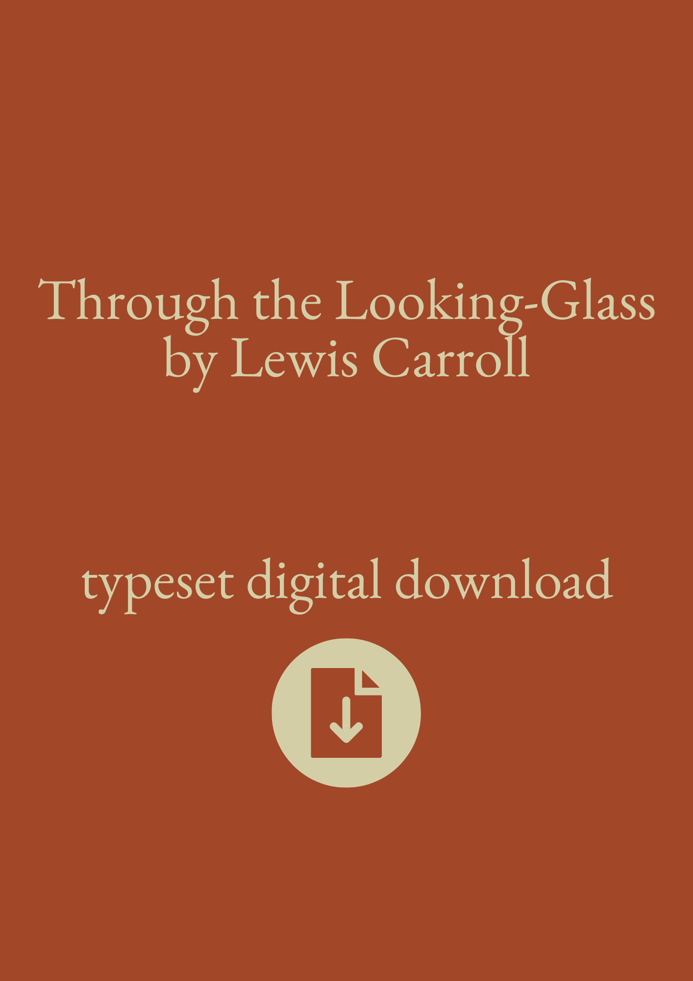 Typeset PDF - Through the Looking-Glass