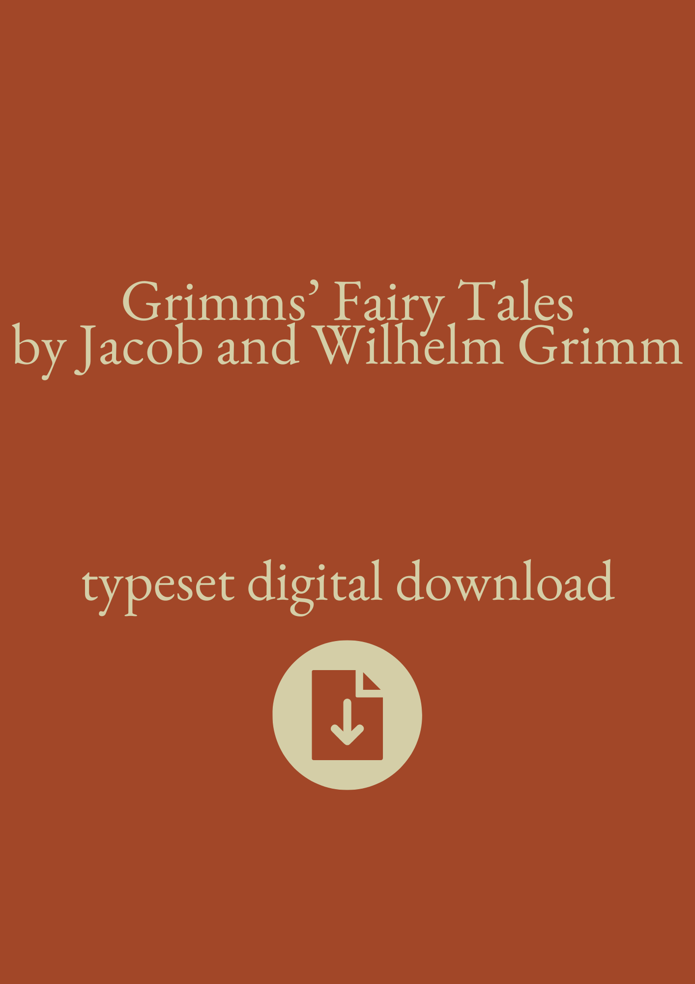 Typeset PDF - Grimms' Fairy Tales