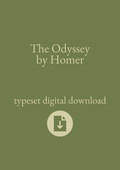 Typeset PDF - The Odyssey
