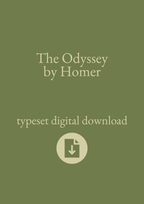 Typeset PDF - The Odyssey