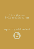 Typeset PDF - Little Women by Louisa May Alcott