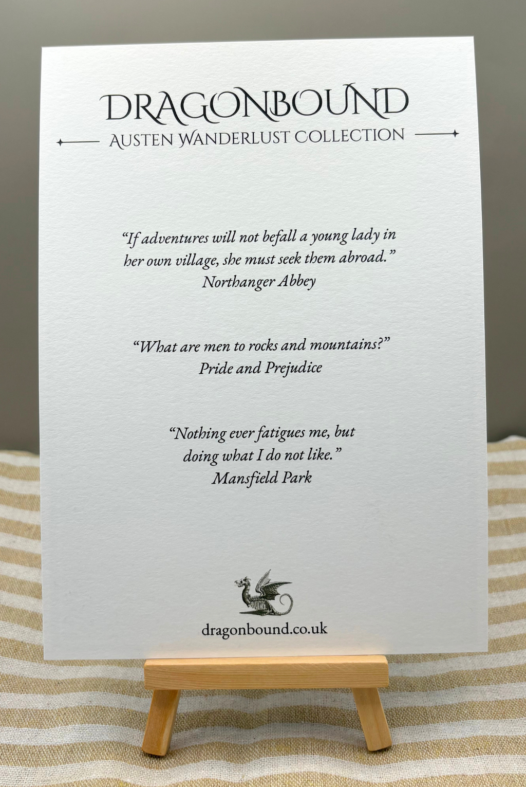 Northanger Abbey A5 Vintage Print