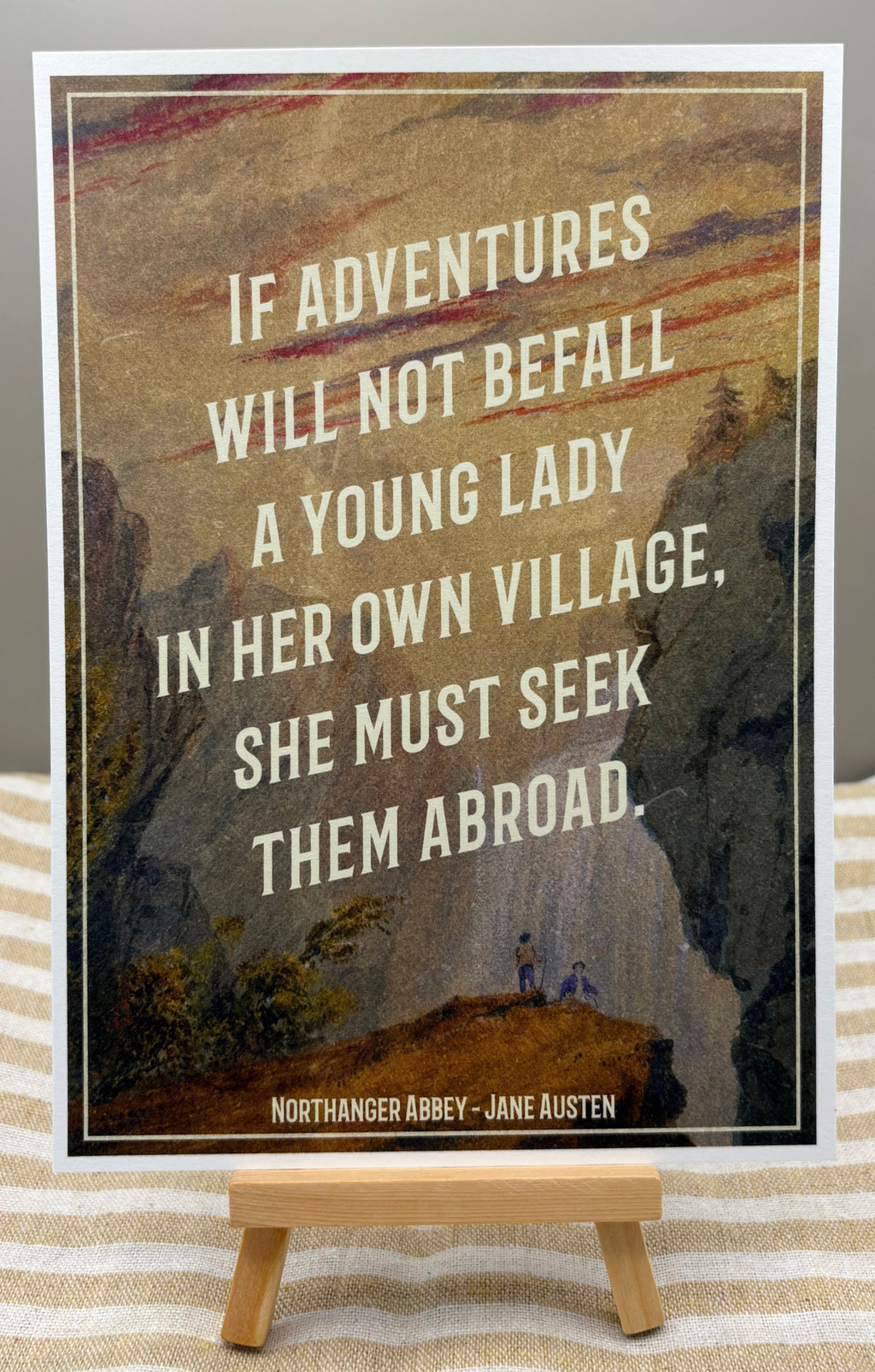 Northanger Abbey A5 Vintage Print