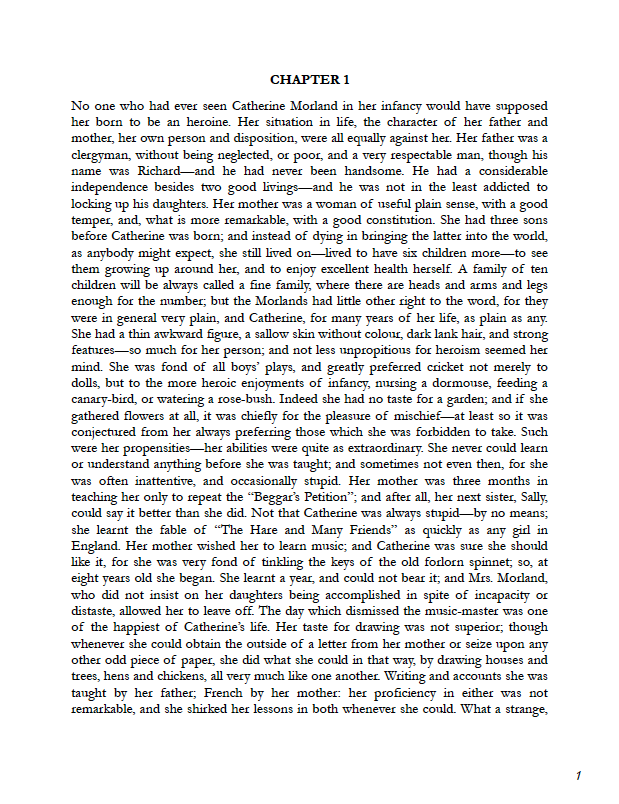 Typeset PDF - Northanger Abbey by Jane Austen