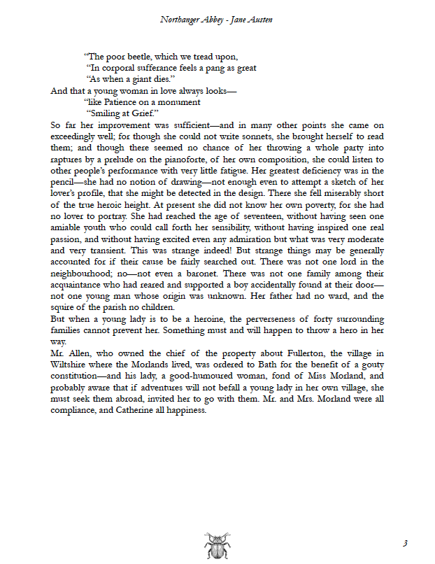 Typeset PDF - Northanger Abbey by Jane Austen