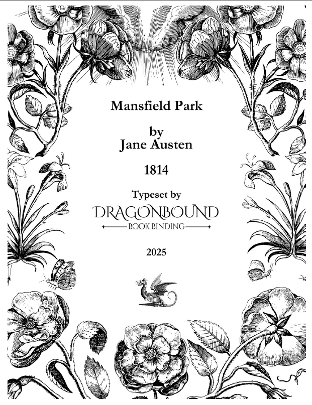 Typeset PDF - Mansfield Park by Jane Austen