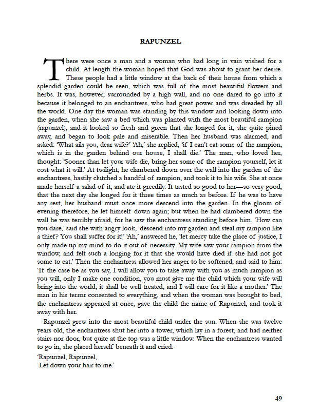 Typeset PDF - Grimms' Fairy Tales