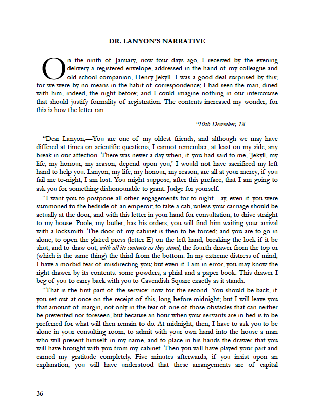 Typeset PDF - The Strange Case of Dr Jekyll and Mr Hyde