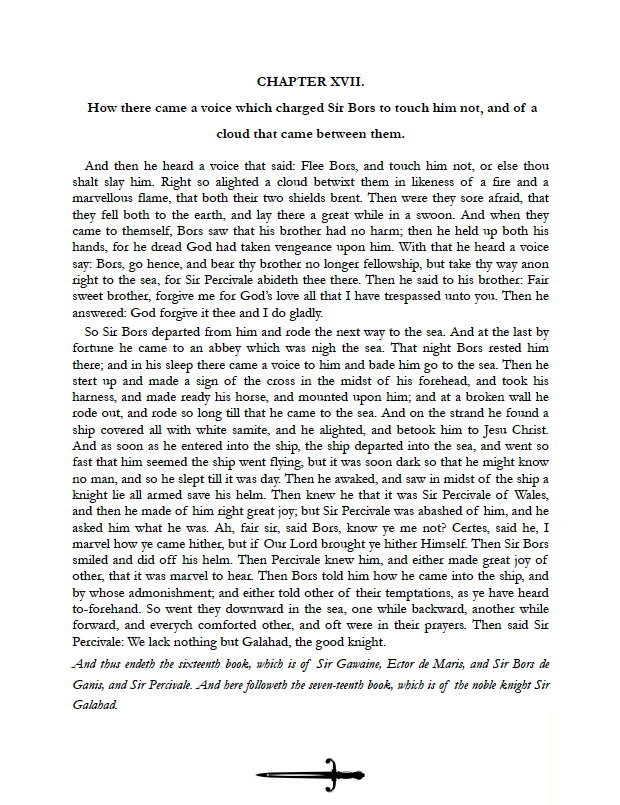 Typeset PDF - Le Morte d'Arthur (Two Volumes)