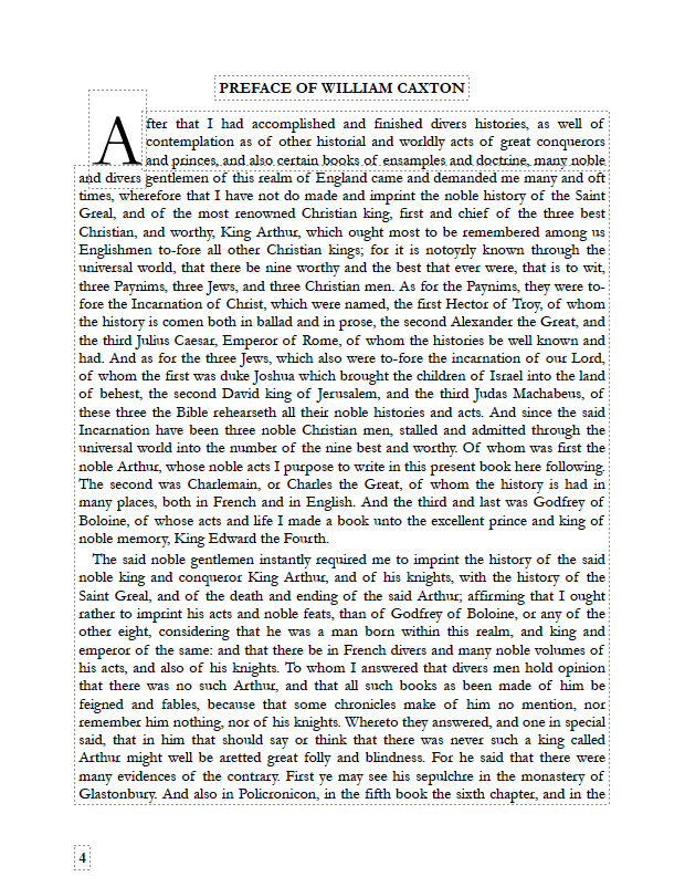 Typeset PDF - Le Morte d'Arthur (Two Volumes)