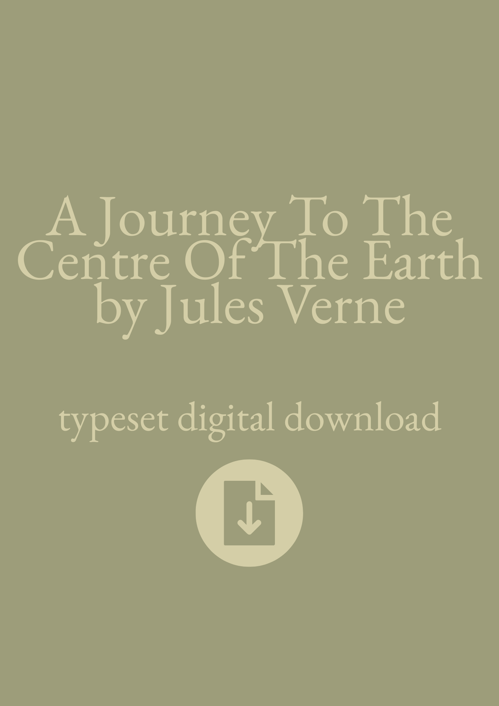 Typeset PDF - A Journey To The Centre Of The Earth