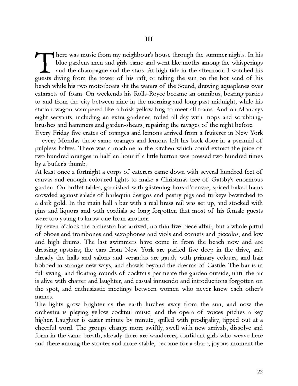 Typeset PDF - The Great Gatsby by F. Scott Fitzgerald