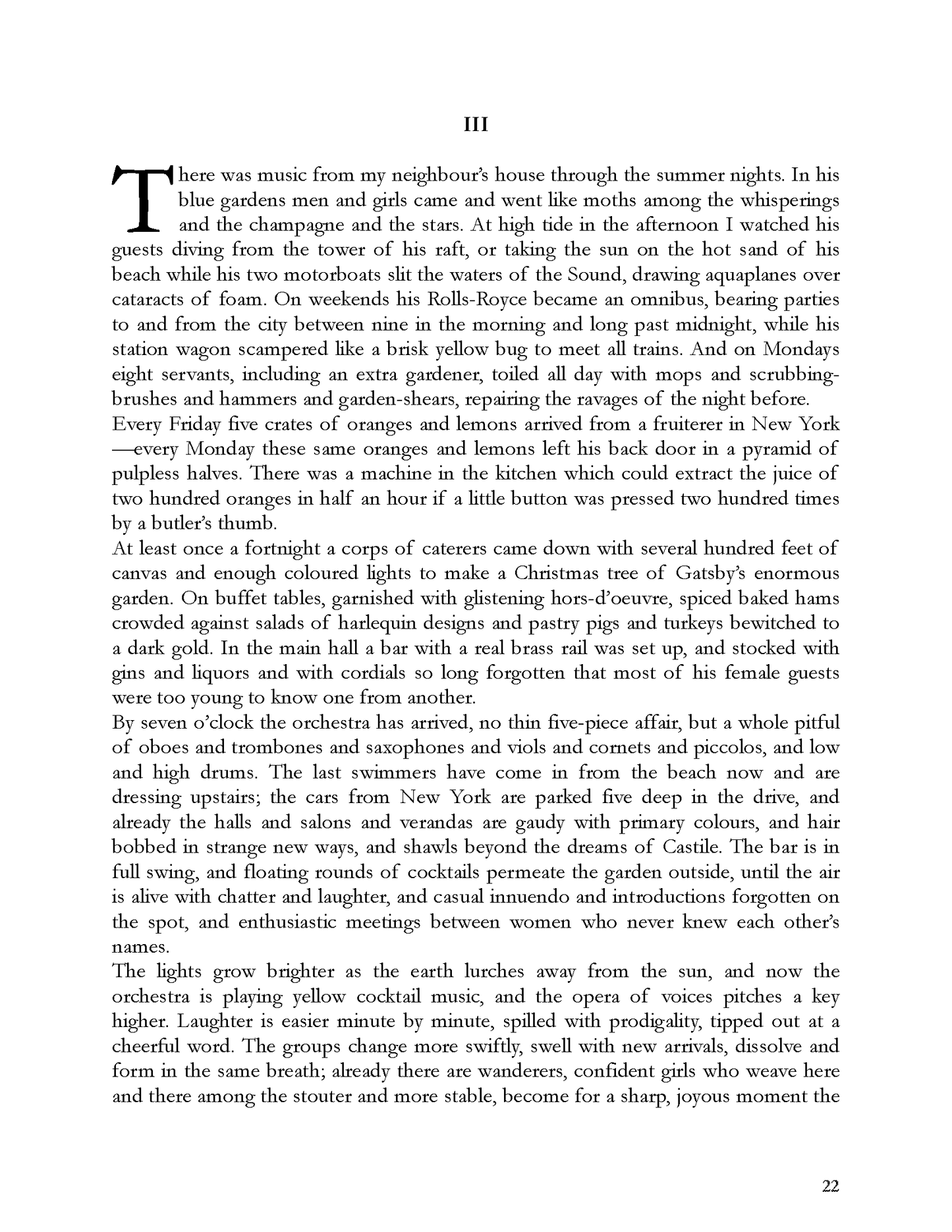 Typeset PDF - The Great Gatsby by F. Scott Fitzgerald