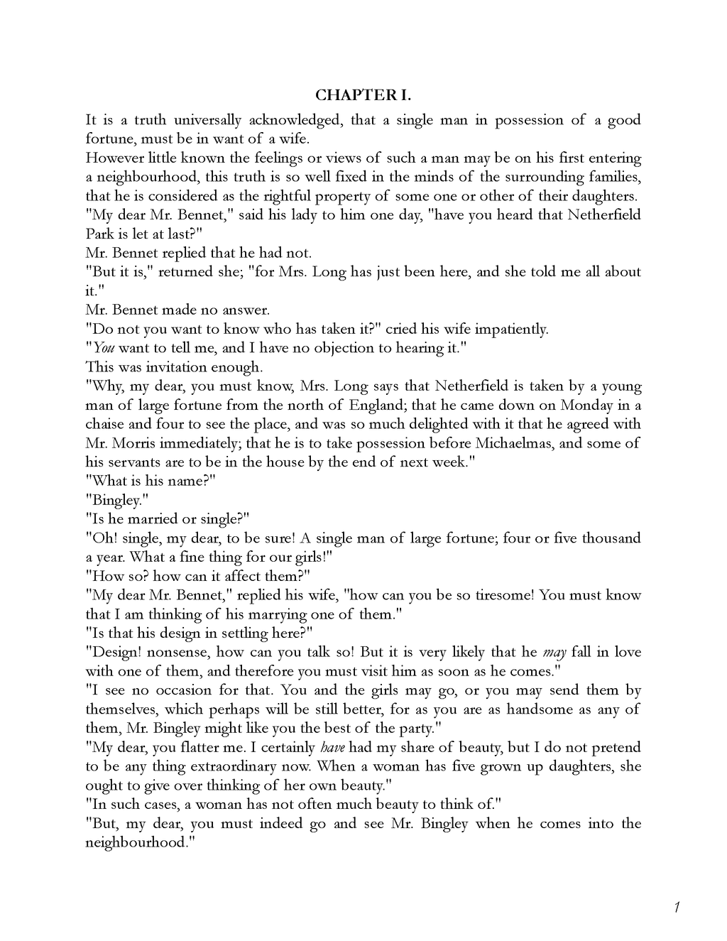 Typeset PDF - Pride and Prejudice by Jane Austen