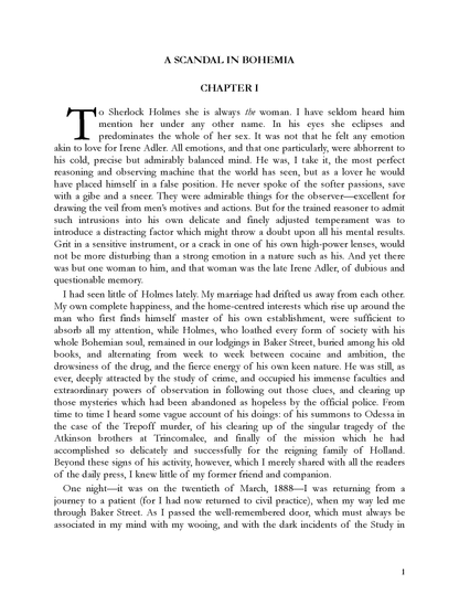 Typeset PDF - The Adventures of Sherlock Holmes by Arthur Conan Doyle